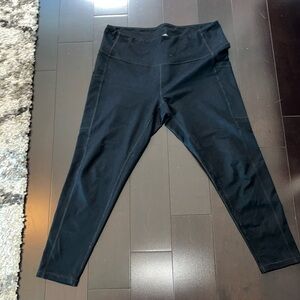 Z BY ZELLA Black High Rise Daily Pocket Leggings w/ Side Pockets Large